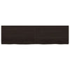 Bathroom Countertop Dark Brown 180x50x(2-6) cm Treated Solid Wood