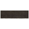 Bathroom Countertop Dark Brown 180x50x(2-6) cm Treated Solid Wood