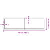 Bathroom Countertop Dark Brown 180x50x(2-6) cm Treated Solid Wood