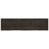 Bathroom Countertop Dark Brown 200x50x(2-4) cm Treated Solid Wood