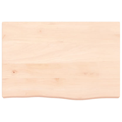 Table Top 60x40x(2-6) cm Untreated Solid Wood Oak