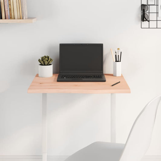 Table Top 60x50x2 cm Untreated Solid Wood Oak
