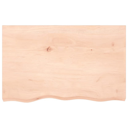 Table Top 80x50x(2-6) cm Untreated Solid Wood Oak