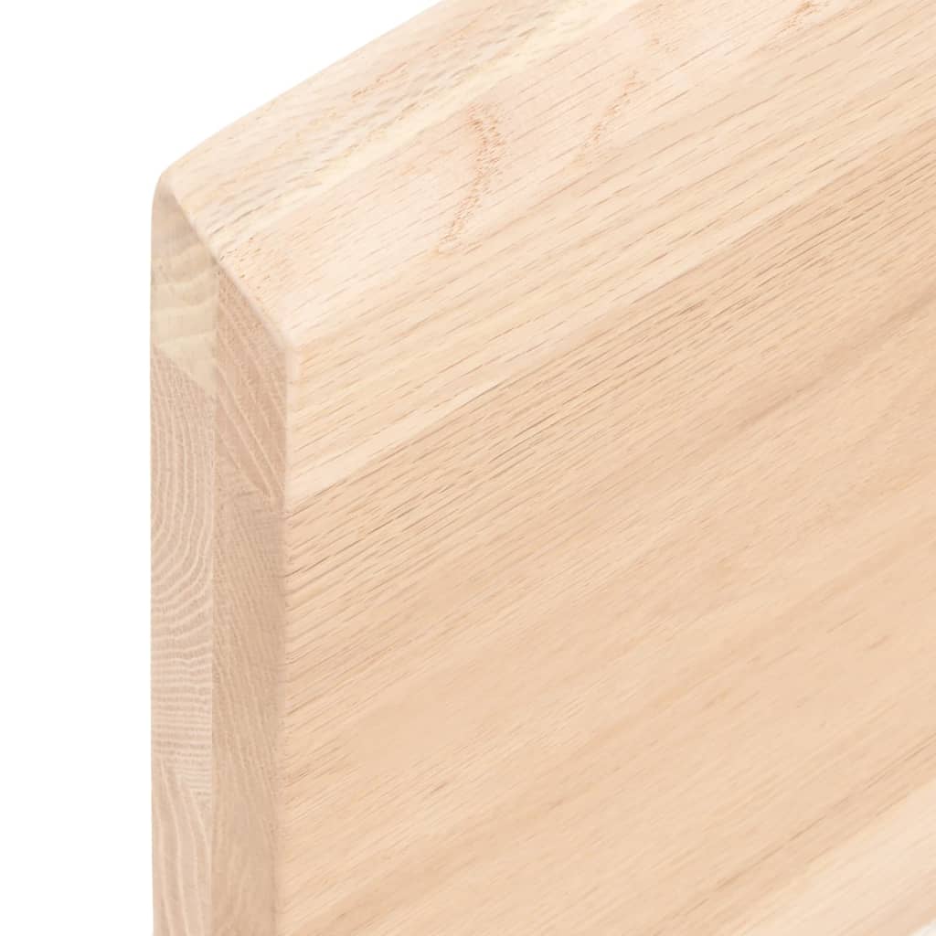 Table Top 80x60x(2-4) cm Untreated Solid Wood Oak