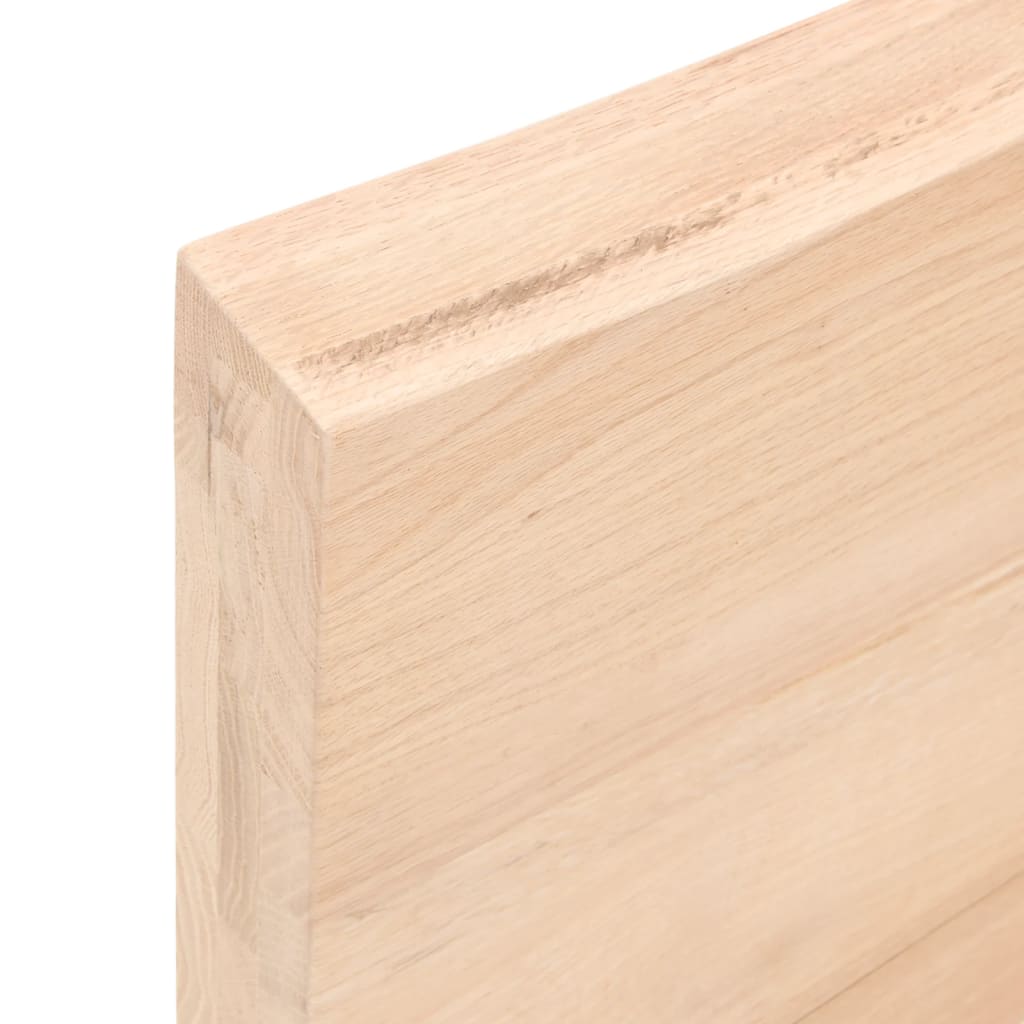 Table Top 80x60x(2-6) cm Untreated Solid Wood Oak