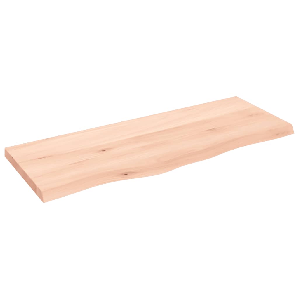 Table Top 100x40x(2-4) cm Untreated Solid Wood Oak
