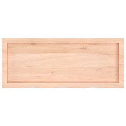 Table Top 100x40x(2-4) cm Untreated Solid Wood Oak