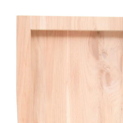 Table Top 100x50x(2-6) cm Untreated Solid Wood Oak