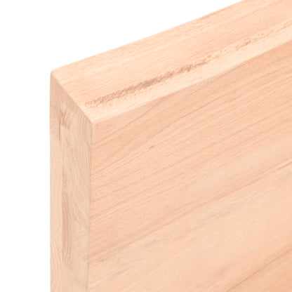 Table Top 100x60x2 cm Untreated Solid Wood Oak