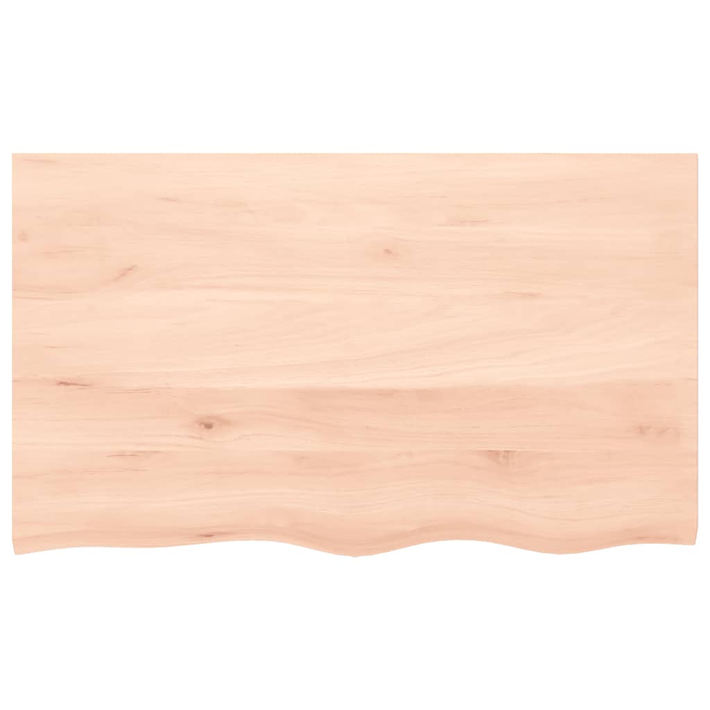 Table Top 100x60x(2-4) cm Untreated Solid Wood Oak