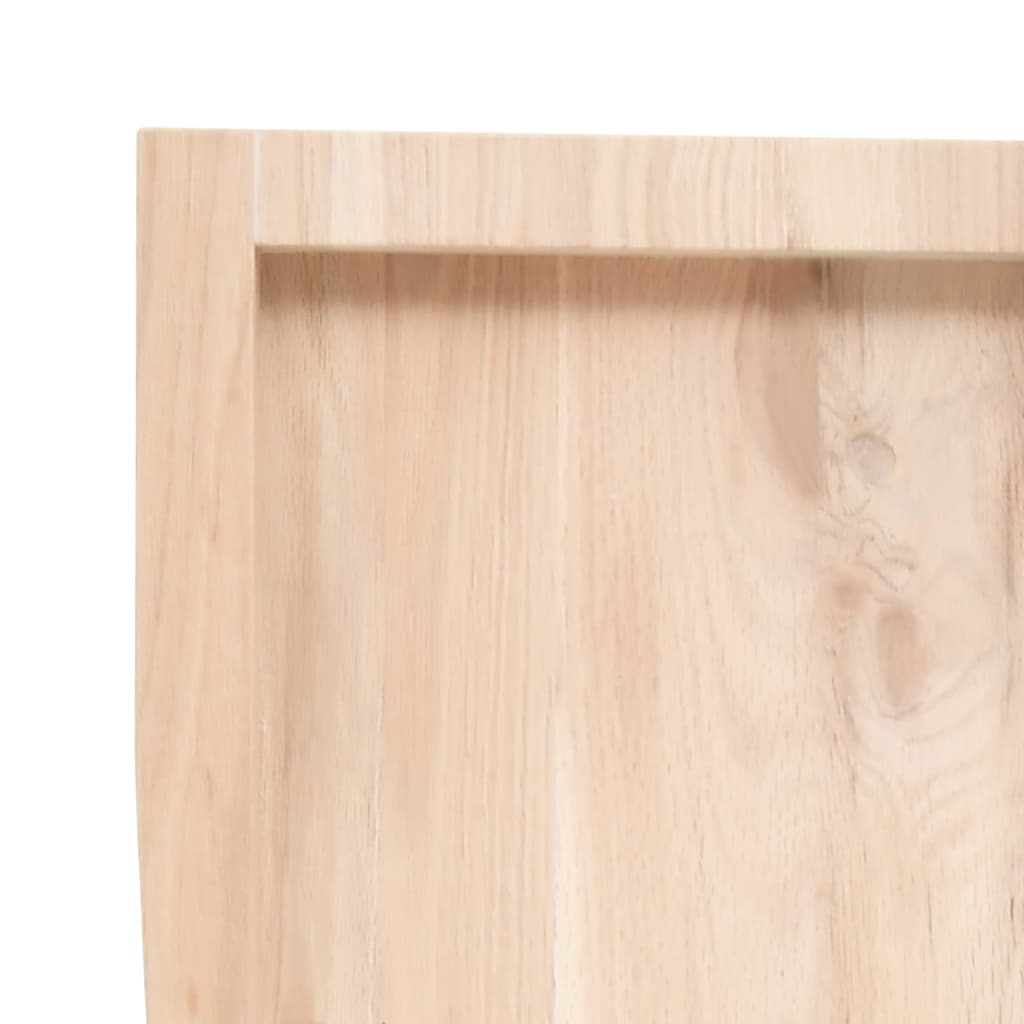 Table Top 100x60x(2-4) cm Untreated Solid Wood Oak