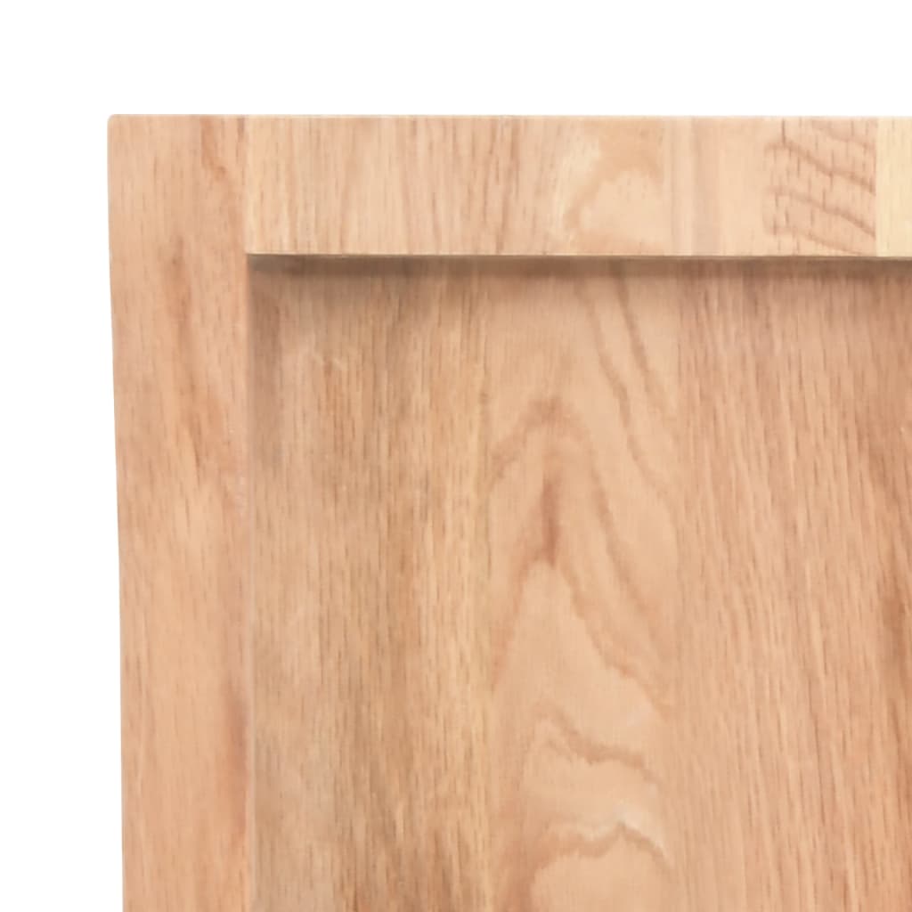 Table Top Light Brown 31.5"x23.6"x(0.8"-1.6") Treated Solid Wood Oak