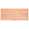 Table Top Light Brown 120x50x(2-6) cm Treated Solid Wood Oak