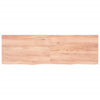 Table Top Light Brown 160x50x(2-4) cm Treated Solid Wood Oak