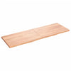 Table Top Light Brown 180x60x(2-4) cm Treated Solid Wood Oak