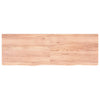 Table Top Light Brown 180x60x(2-4) cm Treated Solid Wood Oak
