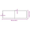 Table Top Light Brown 180x60x(2-4) cm Treated Solid Wood Oak