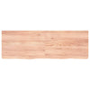 Table Top Light Brown 180x60x(2-6) cm Treated Solid Wood Oak