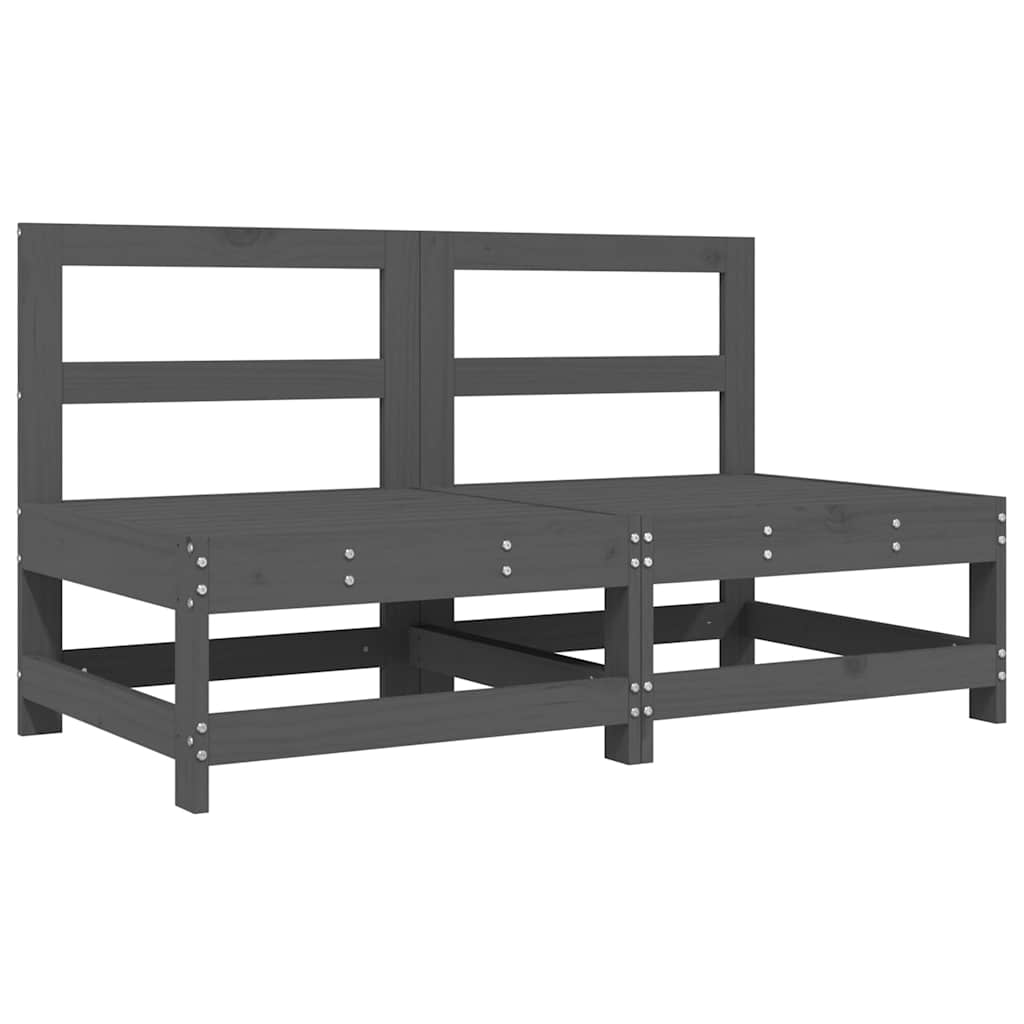 Garden Lounge Set | Grey | Pine wood | Large | Modular