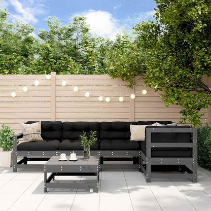 Garden Lounge Set | Grey | Pine wood | Large | Modular