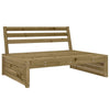 2 Piece Garden Lounge Set Impregnated Wood Pine
