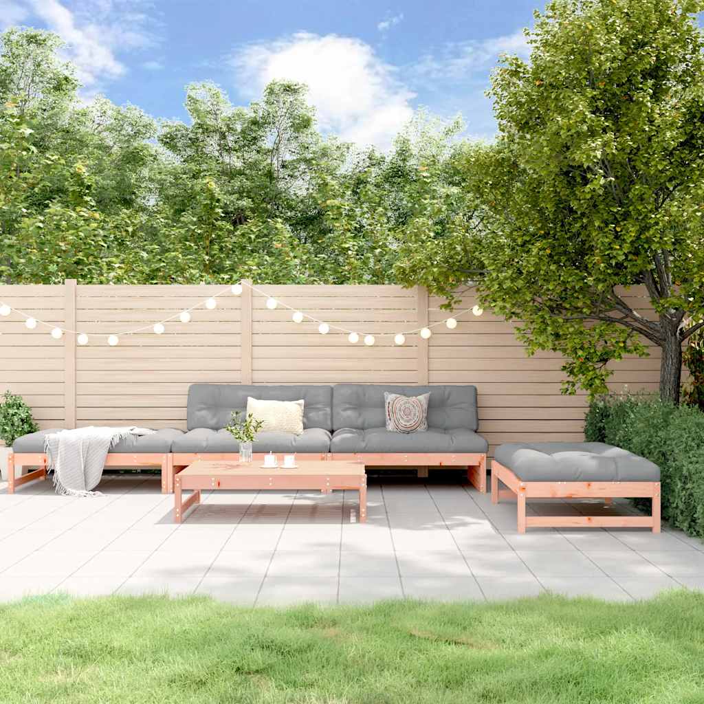 5 Piece Garden Lounge Set Solid Wood Douglas
