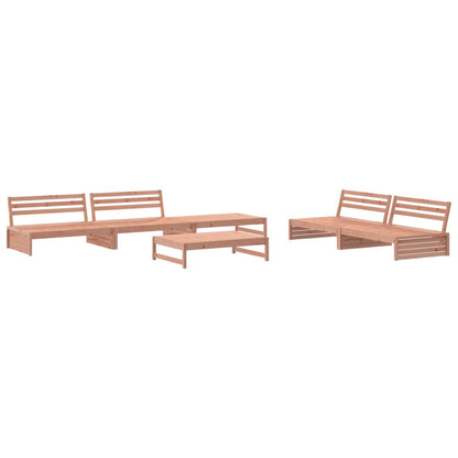 Garden Lounge Set | Natural Wood | Solid Douglas Fir Wood | Modular