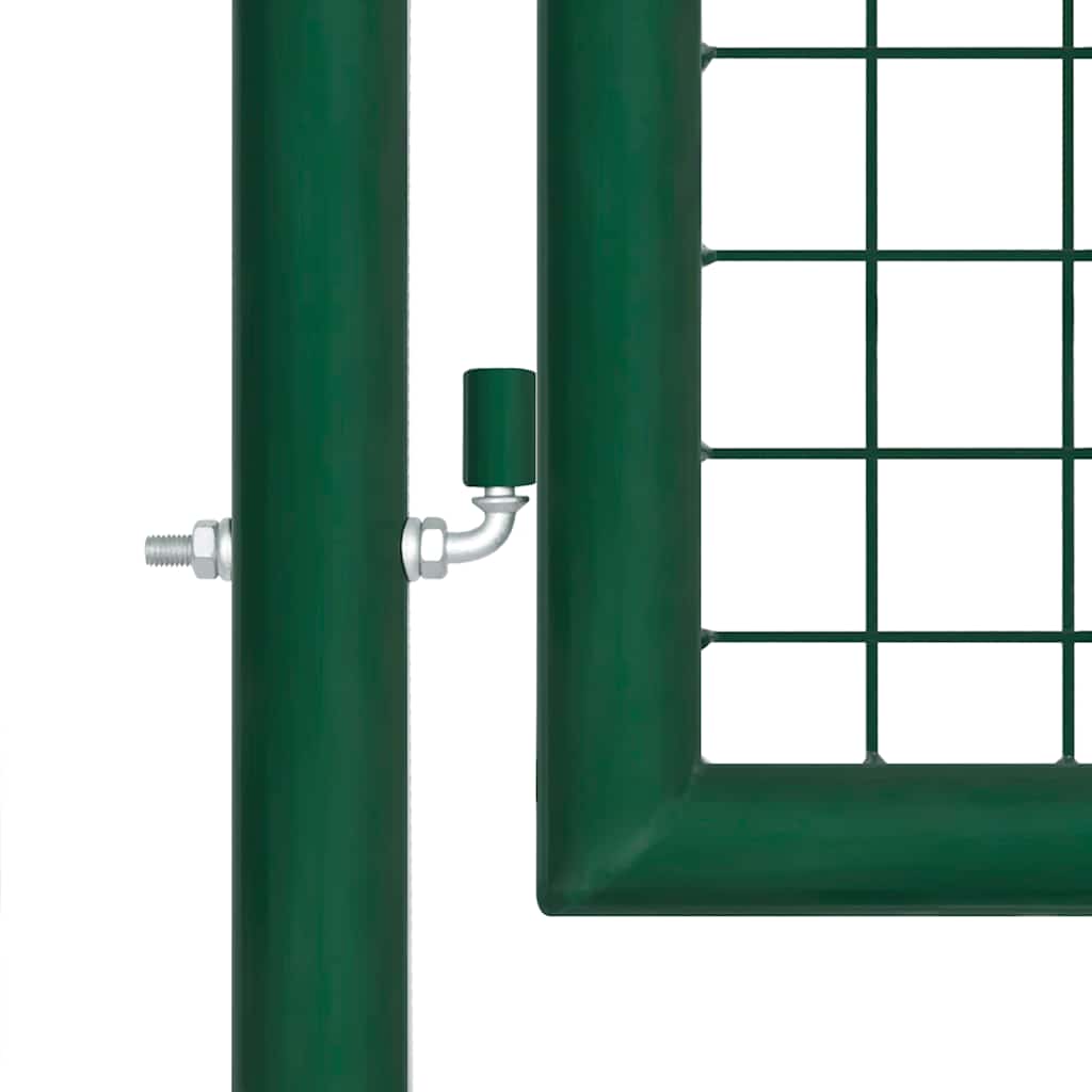 Mesh Garden Gate Green 400x125 cm Galvanised Steel