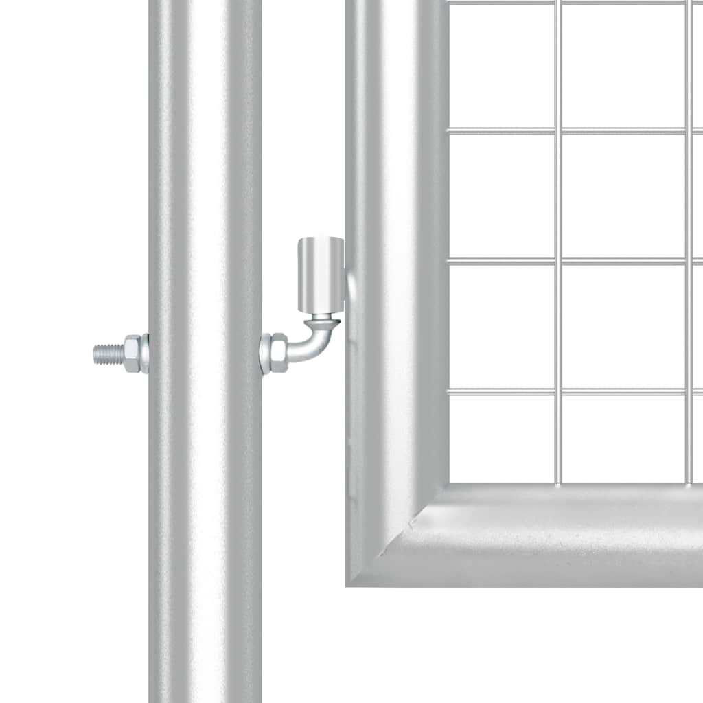 Mesh Garden Gate Silver 350x125 cm Galvanised Steel