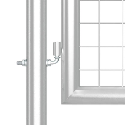 Mesh Garden Gate Silver 500x125 cm Galvanised Steel