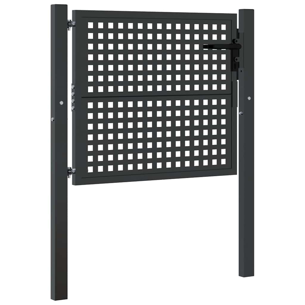 Garden Gate Anthracite 100x75 cm Steel