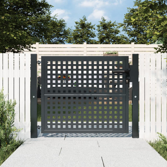 Garden Gate Anthracite 100x75 cm Steel