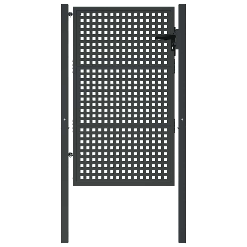 Garden Gate Anthracite 100x125 cm Steel