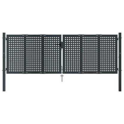 Garden Gate Anthracite 300x75 cm Steel