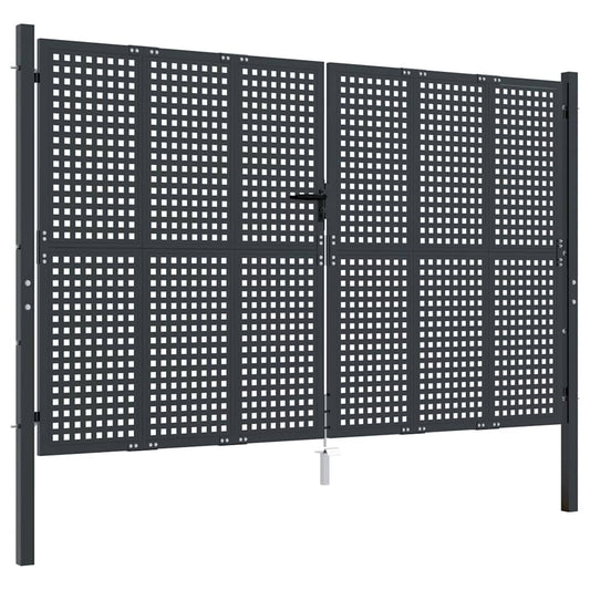 Garden Gate Anthracite 300x175 cm Steel