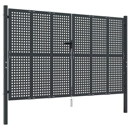 Garden Gate Anthracite 300x200 cm Steel