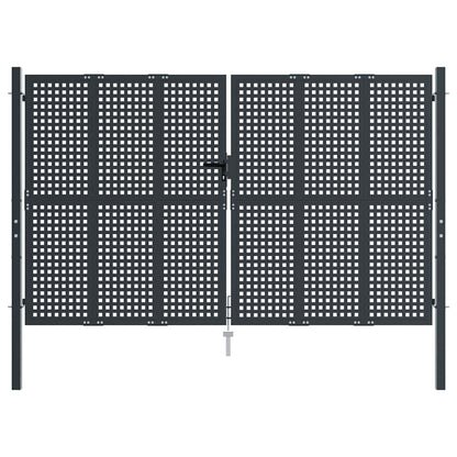 Garden Gate Anthracite 300x200 cm Steel