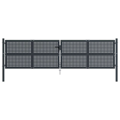Garden Gate Anthracite 400x125 cm Steel