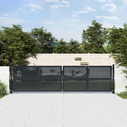 Garden Gate Anthracite 400x75 cm Steel