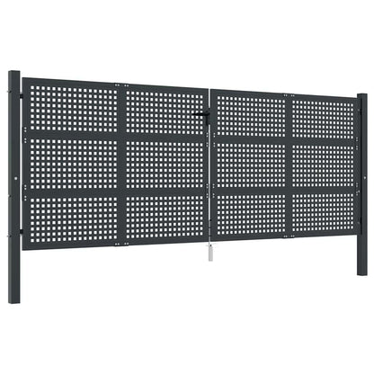 Garden Gate Anthracite 400x150 cm Steel