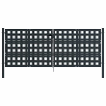 Garden Gate Anthracite 400x150 cm Steel