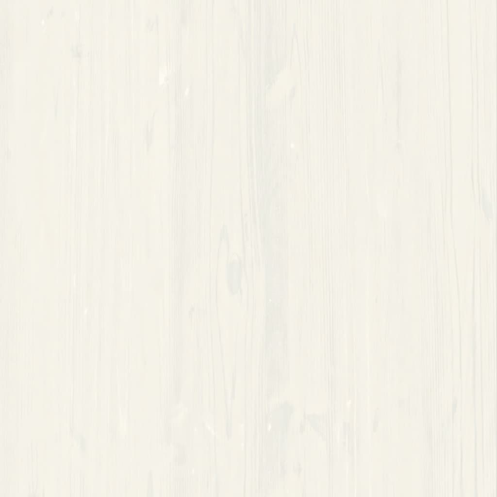 Bedside Cabinet "VIGO" White 42x35x42 cm Solid Wood Pine