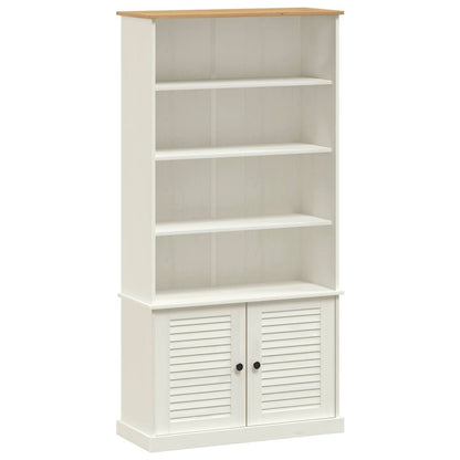 Bookcase VIGO White 85x35x170 cm Solid Wood Pine