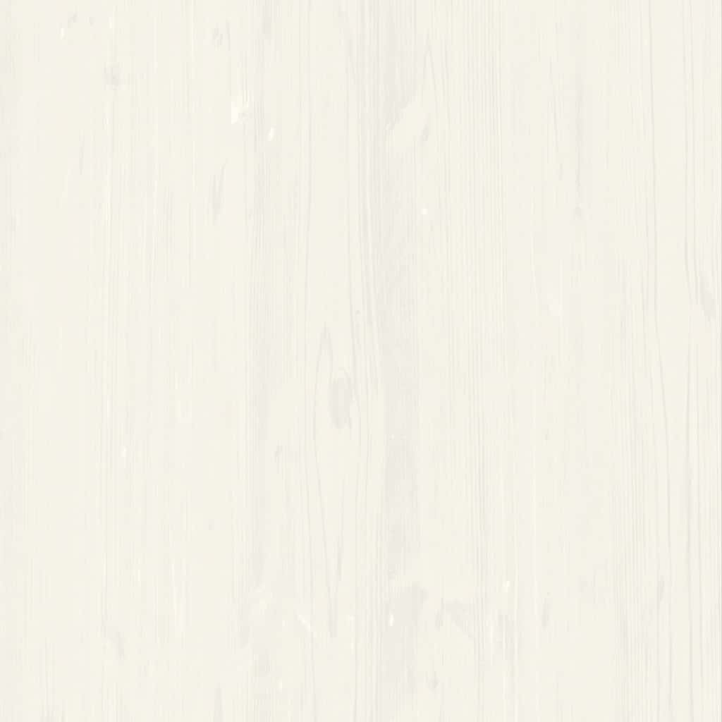 Sideboard with Drawers VIGO 78x40x75 cm White Solid Wood Pine