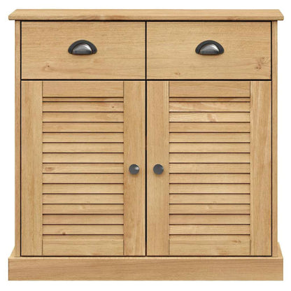 Sideboard | Honey | Solid pine wood, engineered wood, metal | Compact