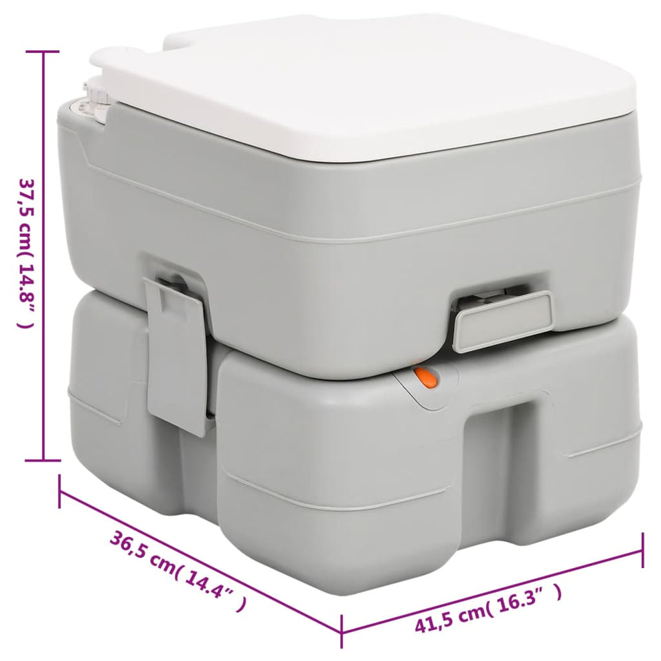 Portable Camping Toilet and Handwash Stand Set