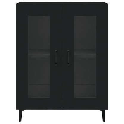 Sideboard Black 69.5x34x90 cm Engineered Wood
