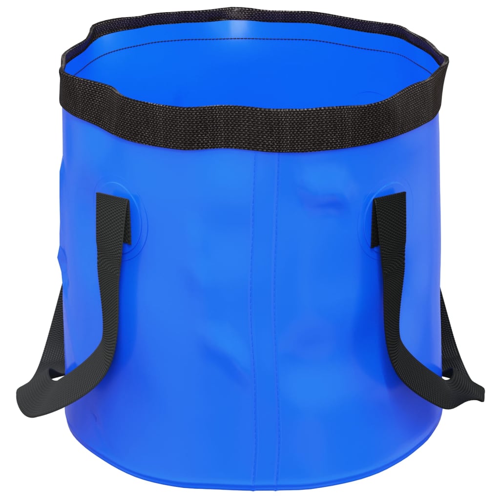 Folding Buckets 2 pcs Blue 20 L PVC