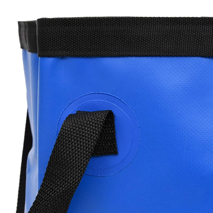 Folding Buckets 2 pcs Blue 20 L PVC