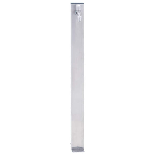 Garden Water Column 40 cm Stainless Steel Square